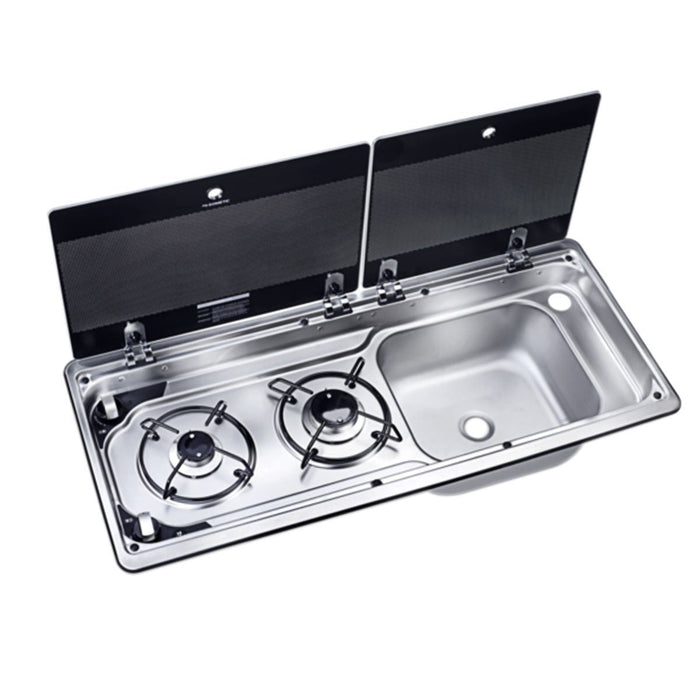 Dometic MO 9722R Hob & RH Sink Unit 760 x 325 mm (2 Burners / 12V) - Practical &