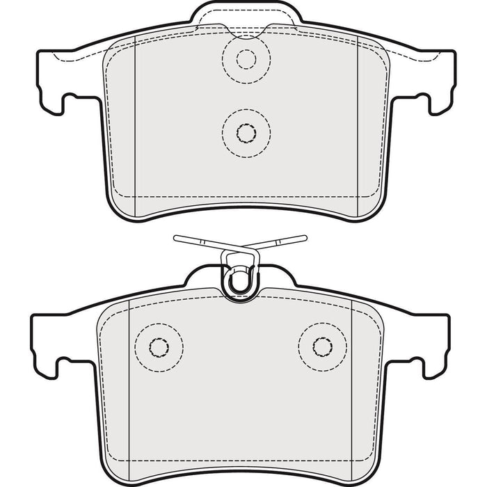 Apec Brake Pads Rear Fits Jaguar/Daimler Xf Xj Series Xk