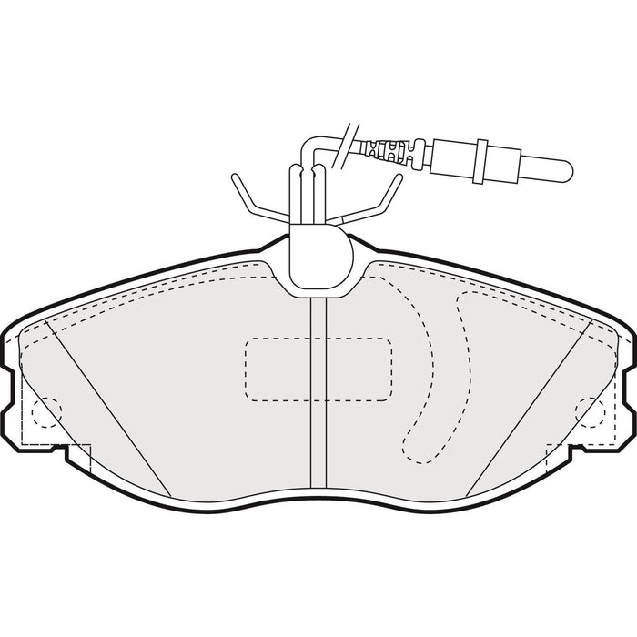 Genuine APEC Front Brake Discs & Pads Set Vented for Peugeot 607