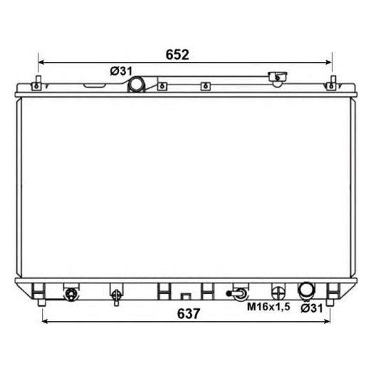 NRF Radiator 53374 NRF  - Dynamic Drive