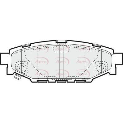 Apec Brake Pads Rear Fits Subaru Forester Impreza Legacy