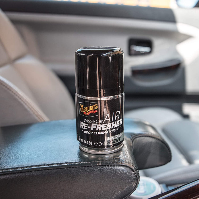 Meguiar's Whole Car Air Re-Fresher Odor Eliminator Black Chrome Scent 59ml Meguiar's  - Dynamic Drive