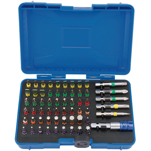 Draper Coloured Screwdriver Bit Set (60 Piece) 82405 Draper  - Dynamic Drive