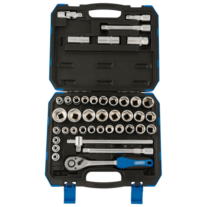 Draper Combined MM/AF Socket Set, 1/2" Sq. Dr. (41 Piece) 82136 Draper  - Dynamic Drive