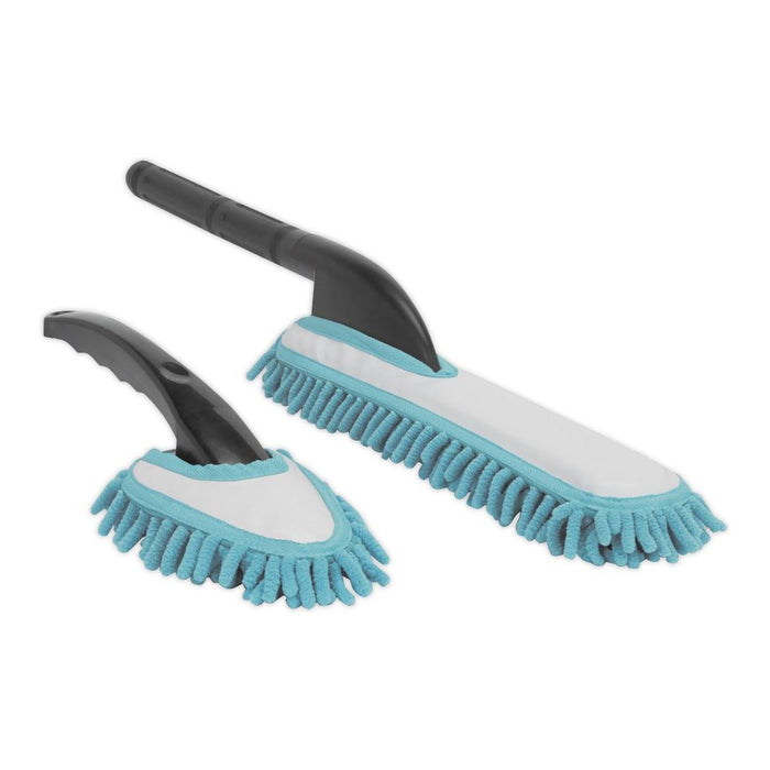 Sealey Microfibre Brush Set 2Pc Sealey  - Dynamic Drive