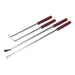 Sealey Pry Bar Set 4pc Heavy-Duty with Hammer Cap AK9100 Sealey  - Dynamic Drive