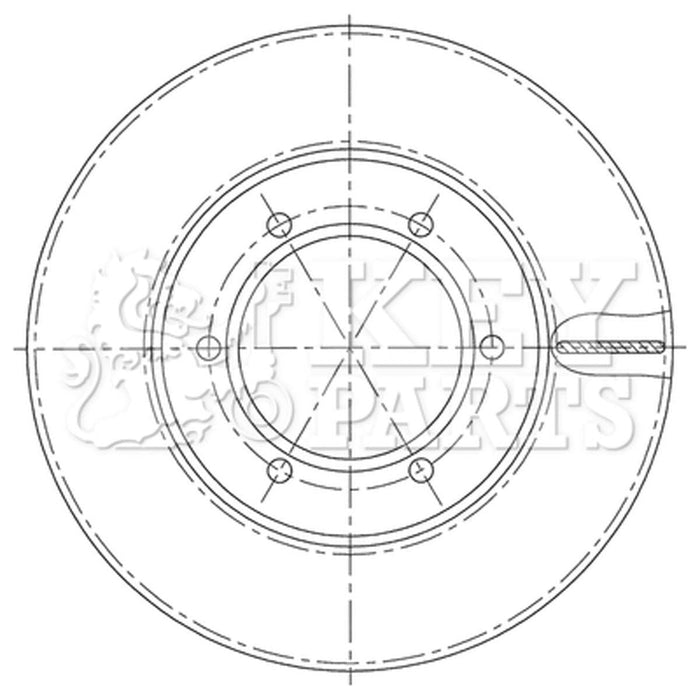 Genuine Key Parts KBD5197 Brake Disc Pair (Front)