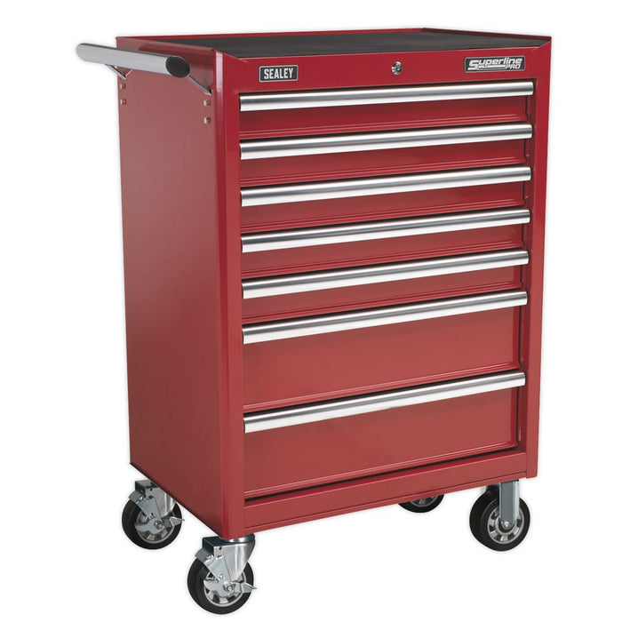 Sealey Rollcab 7 Drawer with Ball-Bearing Slides Red AP33479