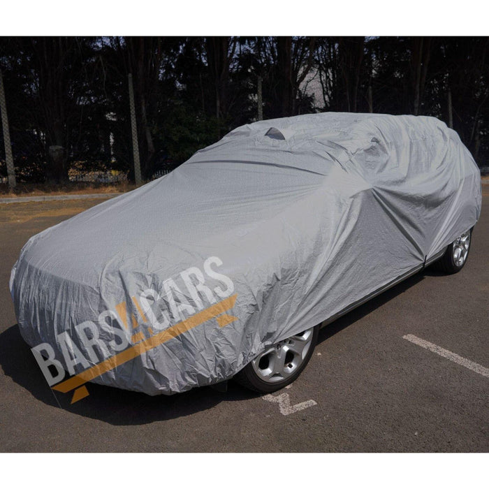 Waterproof Full Car Cover Duel Layer Anti Scratch Lining Small 406x165x119cm Saxon  - Dynamic Drive