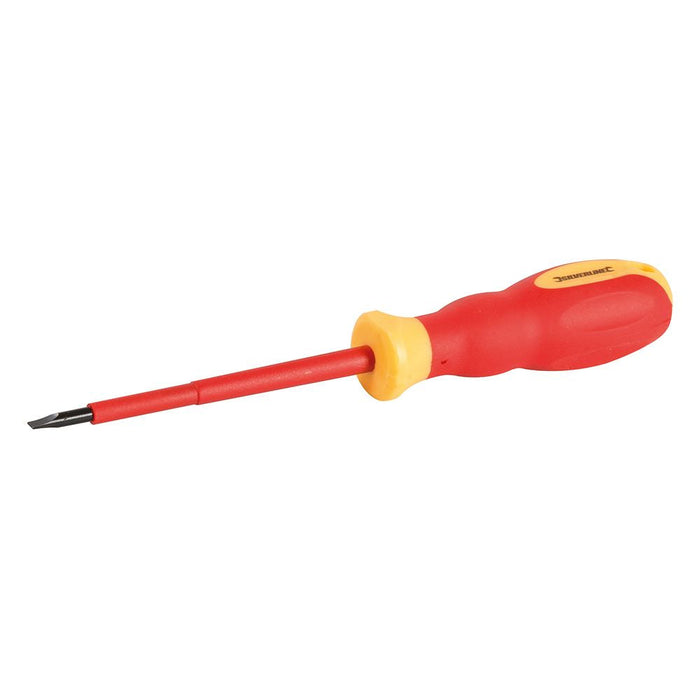 Silverline VDE Soft-Grip Electricians Screwdriver Slotted 0.8 x 4 x 100mm