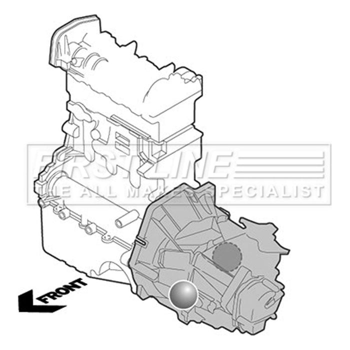 Genuine First Line Engine Mounting fits Ford Fiesta 1.2 9502 FEM3003