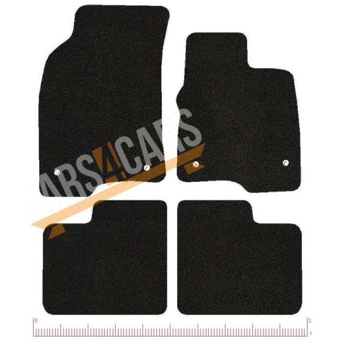 Fully Tailored Black Carpet Car Mats for Fiat Panda 15> Set of 4 With 4 Clips UKB4C  - Dynamic Drive