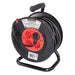 Powermaster European Type F Schuko Cable Reel 230V 16A 25m 4 CEE 7/4 Sockets PowerMaster  - Dynamic Drive