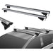 Aluminium Locking Roof Rack Wide & Flat Bars fits Vauxhall Mokka X with rails Menabo  - Dynamic Drive