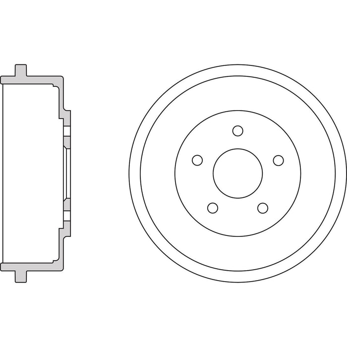 Apec Brake Drum Rear Fits Ford Tourneo Connect Transit