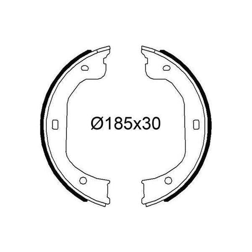 Valeo Drum Brake Shoes 564298 Automotive Part fits Ford Valeo  - Dynamic Drive