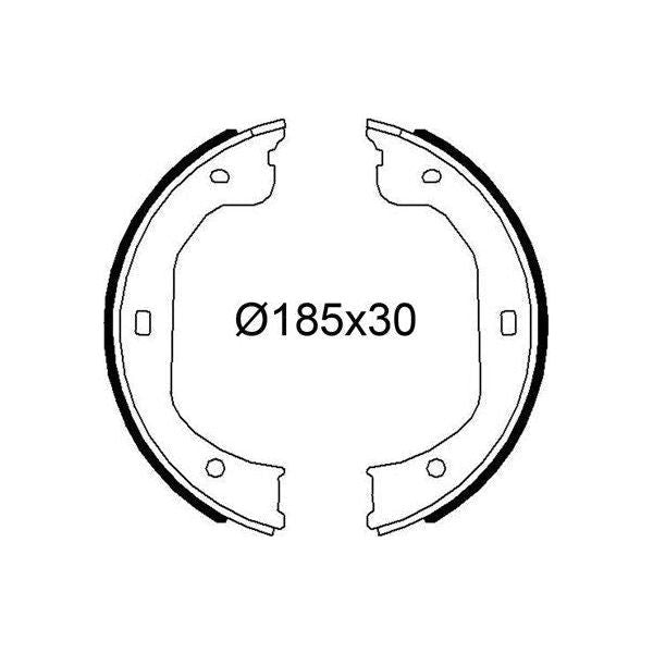 Valeo Drum Brake Shoes 564298 Automotive Part fits Ford Valeo  - Dynamic Drive