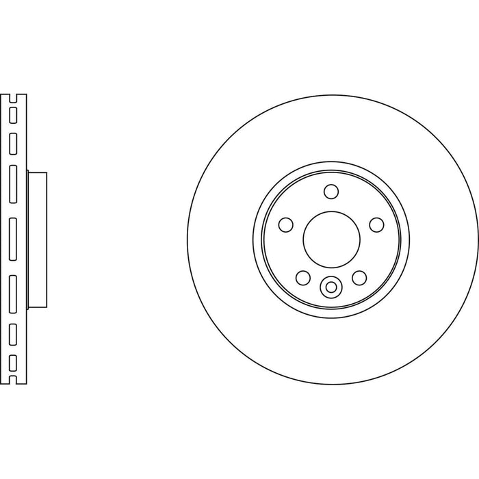 Genuine APEC Front Brake Discs & Pads Set Vented for Volvo XC60 Apec  - Dynamic Drive