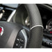 Car Steering Wheel Cover/Glove Universal Soft Grip Black Faux Leather/Black Mesh Sakura  - Dynamic Drive