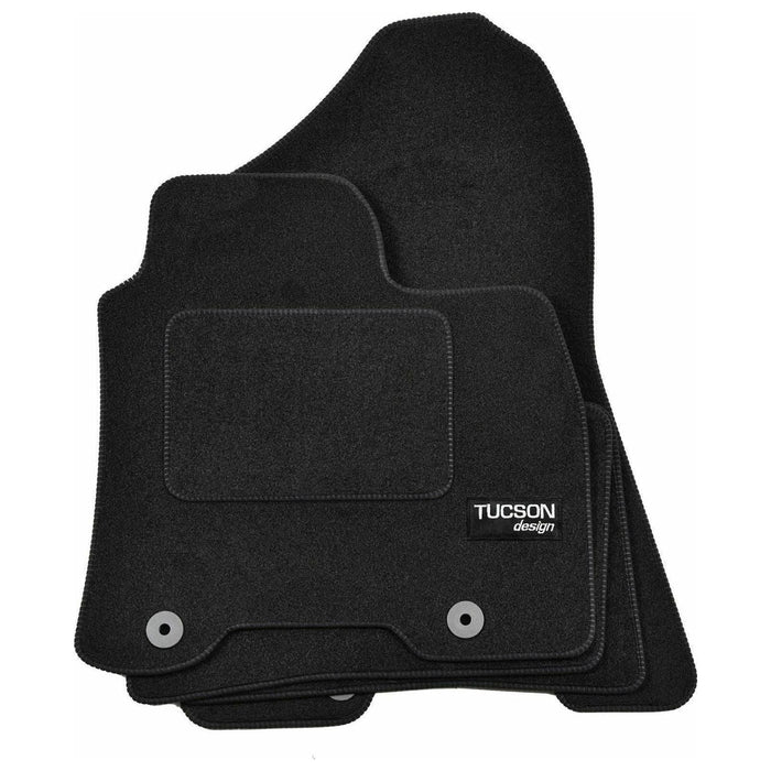 Tailored Logo Velour Carpet Floor Mats for Hyundai Tucson 2015-Up 4PCS Fix UKB4C  - Dynamic Drive