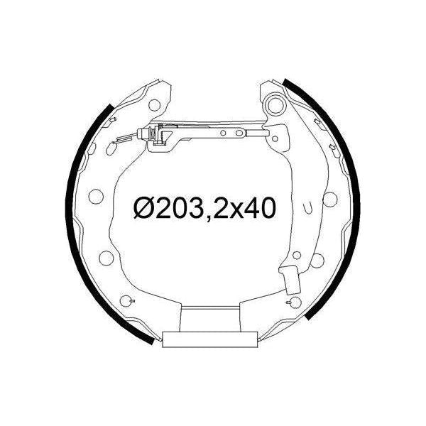 Valeo Drum Brake Fast Fit Kit 554971 Automotive Part fits Mitsubishi Valeo  - Dynamic Drive