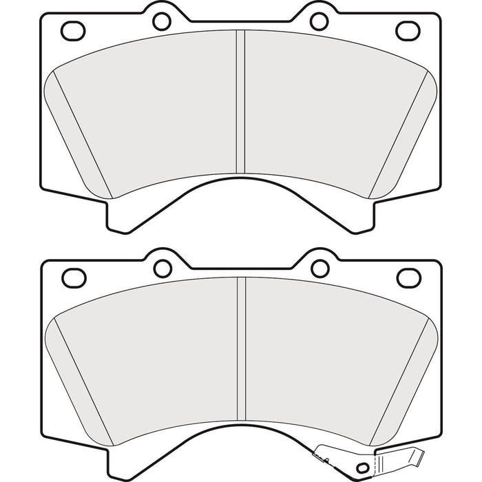 Genuine APEC Front Brake Discs & Pads Set Vented for Toyota LandCruiser 200