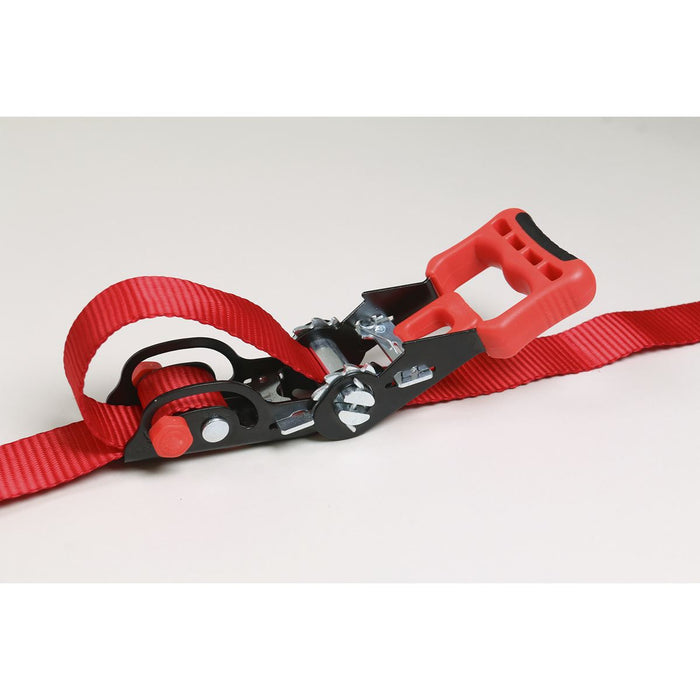 Sealey Slide Ratchet Tie Down 32mm x 3m Polyester Webbing with S-Hooks 1200kg Br