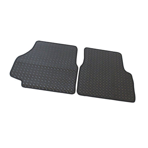 Fully Tailored Black Rubber Car Mats for Landrover Defender 90 & 110 Set of 2 UKB4C  - Dynamic Drive