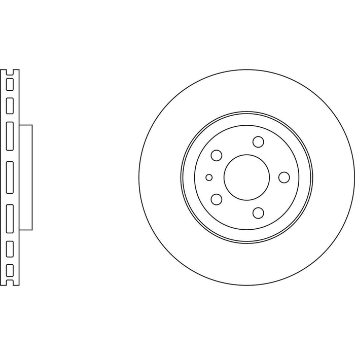 Apec Brake Disc Front Fits Alfa Romeo Gtv Spider