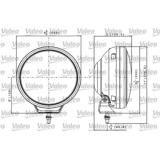 Genuine Valeo fits Super Oscar Led Black Hb Lhd/Rhd 12/24V Valeo  - Dynamic Drive