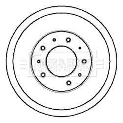 Genuine Borg & Beck Brake Drum fits Land Rover series III LWB 72 BBR7032 Borg & Beck  - Dynamic Drive