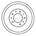 Genuine Borg & Beck Brake Drum fits Land Rover series III LWB 72 BBR7032 Borg & Beck  - Dynamic Drive