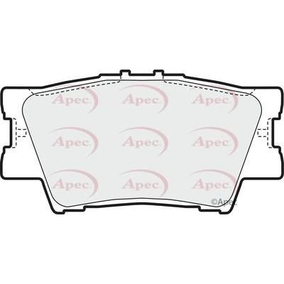 Apec Brake Pads Rear Fits Lexus Es300 Toyota Rav-4