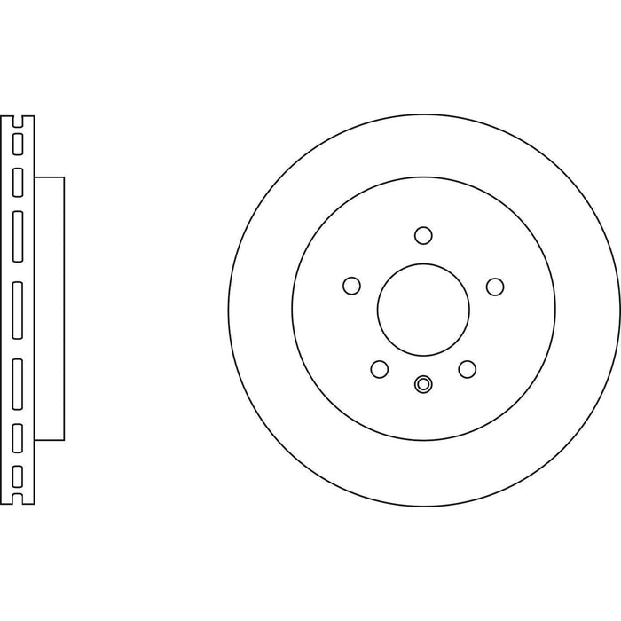 Apec Brake Disc Rear Fits Cadillac Cts