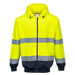 Portwest Two-Tone Zip Front Hoodie - Yellow/Navy - Small Portwest  - Dynamic Drive