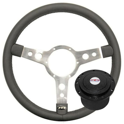 17" Mountney Leather Steering Wheel + boss kit for VW Transporter T2 68>74 Mountney  - Dynamic Drive