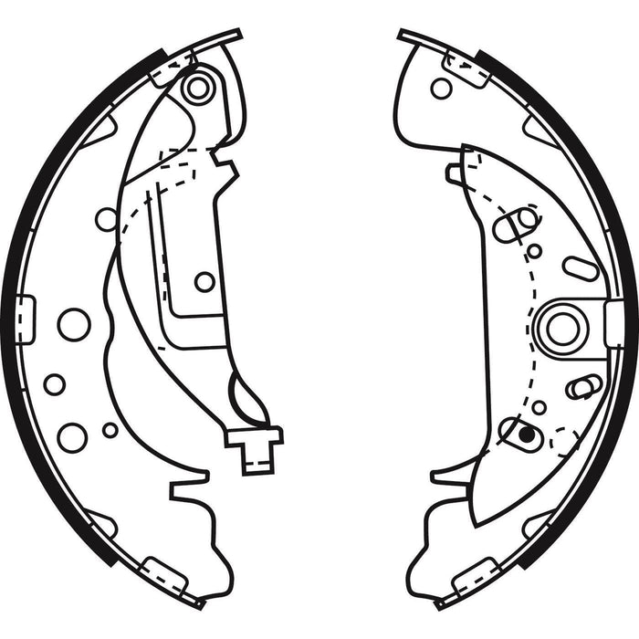 Apec Brake Shoe Rear Fits Hyundai Santa Fe Kia Sedona