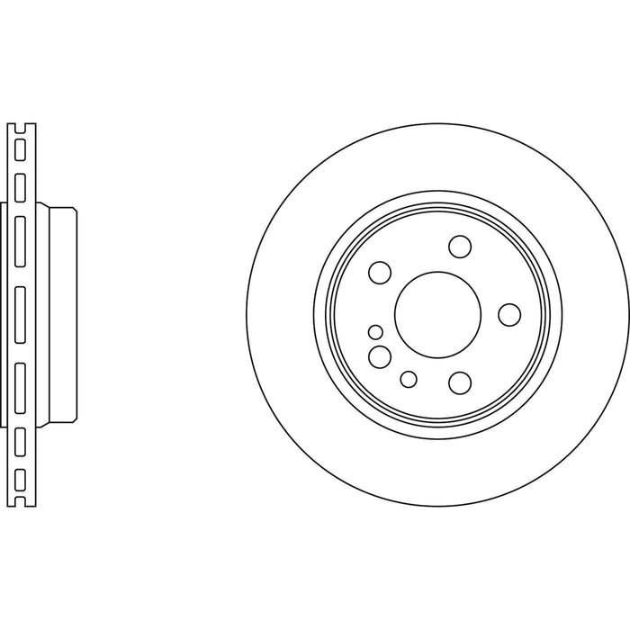 Genuine APEC Rear Brake Discs & Pads Set Vented for Mercedes-Benz S-Class Apec  - Dynamic Drive