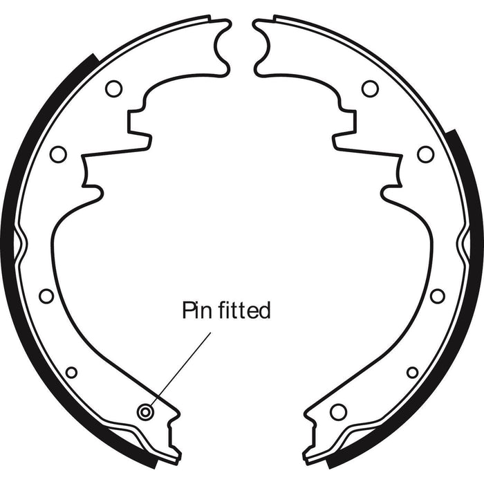 Apec Brake Shoe Rear Fits Jeep Cherokee