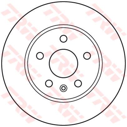 Genuine TRW Brake Disc (Single) DF4995S TRW  - Dynamic Drive