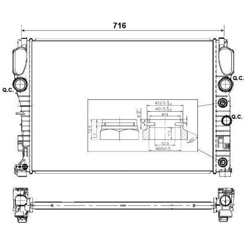 NRF Radiator 53423 NRF  - Dynamic Drive