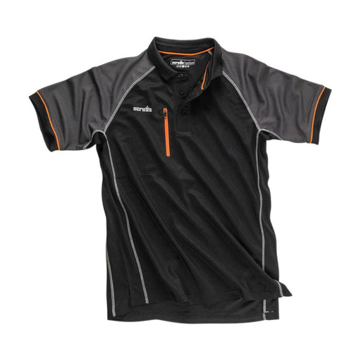 Scruffs Trade Active Polo Black XL Scruffs  - Dynamic Drive