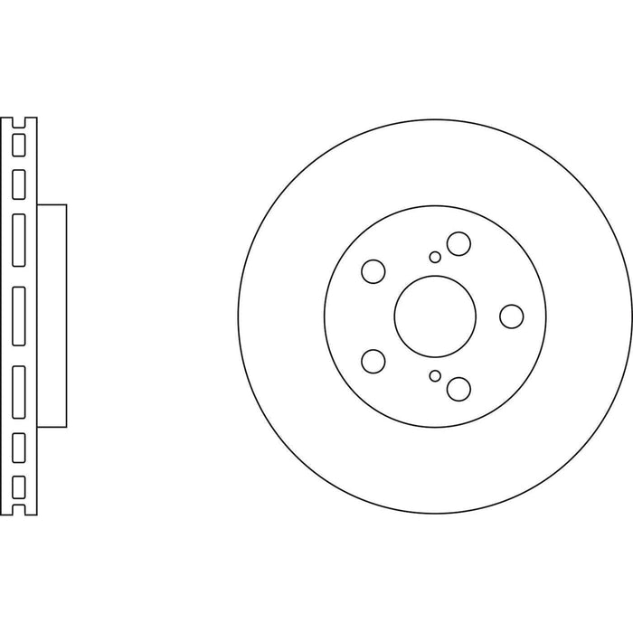 Apec Brake Disc Front Fits Toyota Alphard Camry Harrier Previa