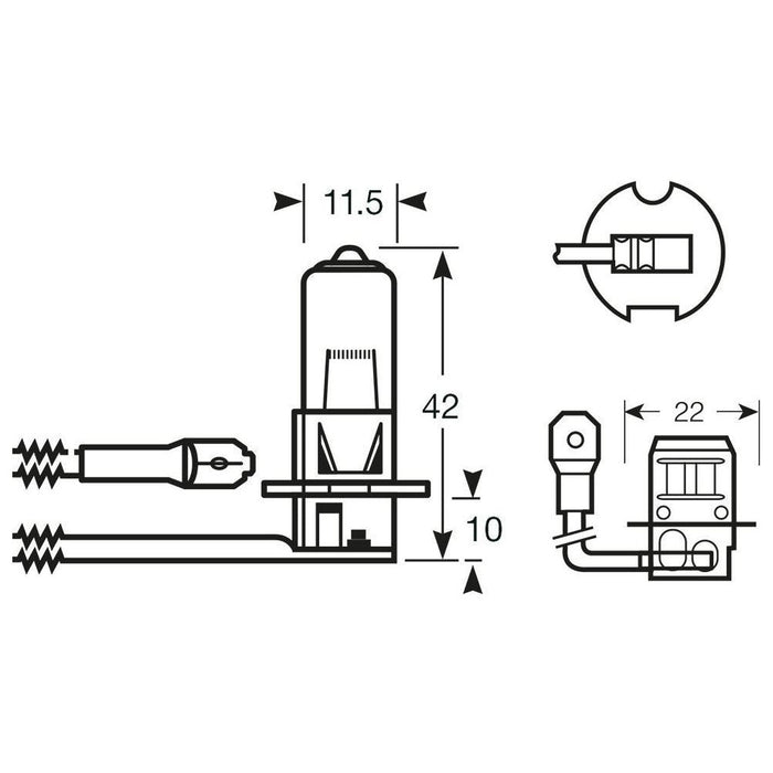 Ring R453LL H3 Halogen Headlamp, 12 V