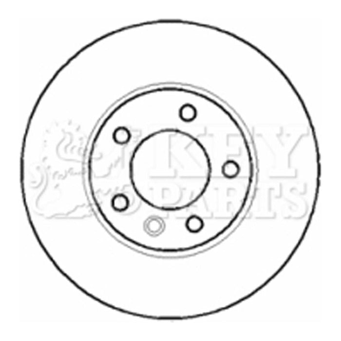 Genuine Key Parts KBD5901S Brake Disc Single (Front)