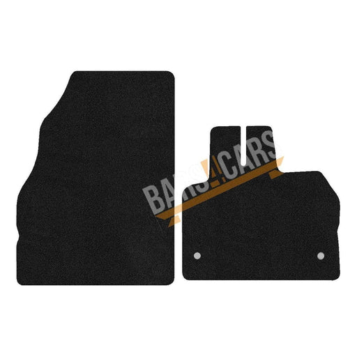 Fully Tailored Blue White Trim Carpet Mats fits Renault Kangoo Van 09> Set of 2 + 2 Clips UKB4C  - Dynamic Drive