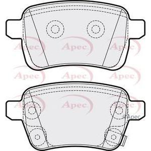 Apec Brake Pads Rear Fits Opel Adam Corsa Vauxhall