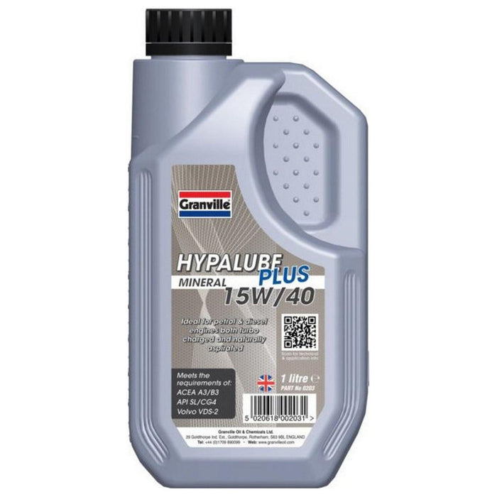 Granville Hypalube Plus 15W 40 Oil 1L High Performance Engine Oil for Diesel