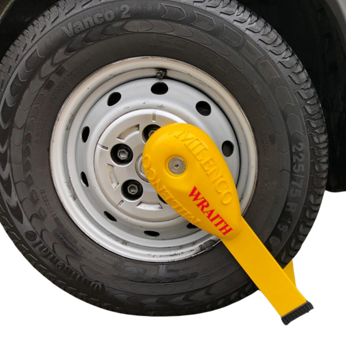 Milenco Wraith 2 Wheelclamp Caravan Sold Secure Gold Approved Security Lock Stoplock  - Dynamic Drive