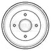 Genuine Borg & Beck Brake Drum fits Citroen SaxoPeugeot 106 96 on BBR7138 Borg & Beck  - Dynamic Drive